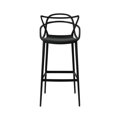 MFurn Modern Designer Bar Stool - Sleek Polypropylene Frame - Contemporary Bar Seating