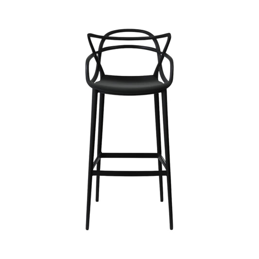 MFurn Modern Designer Bar Stool - Sleek Polypropylene Frame - Contemporary Bar Seating