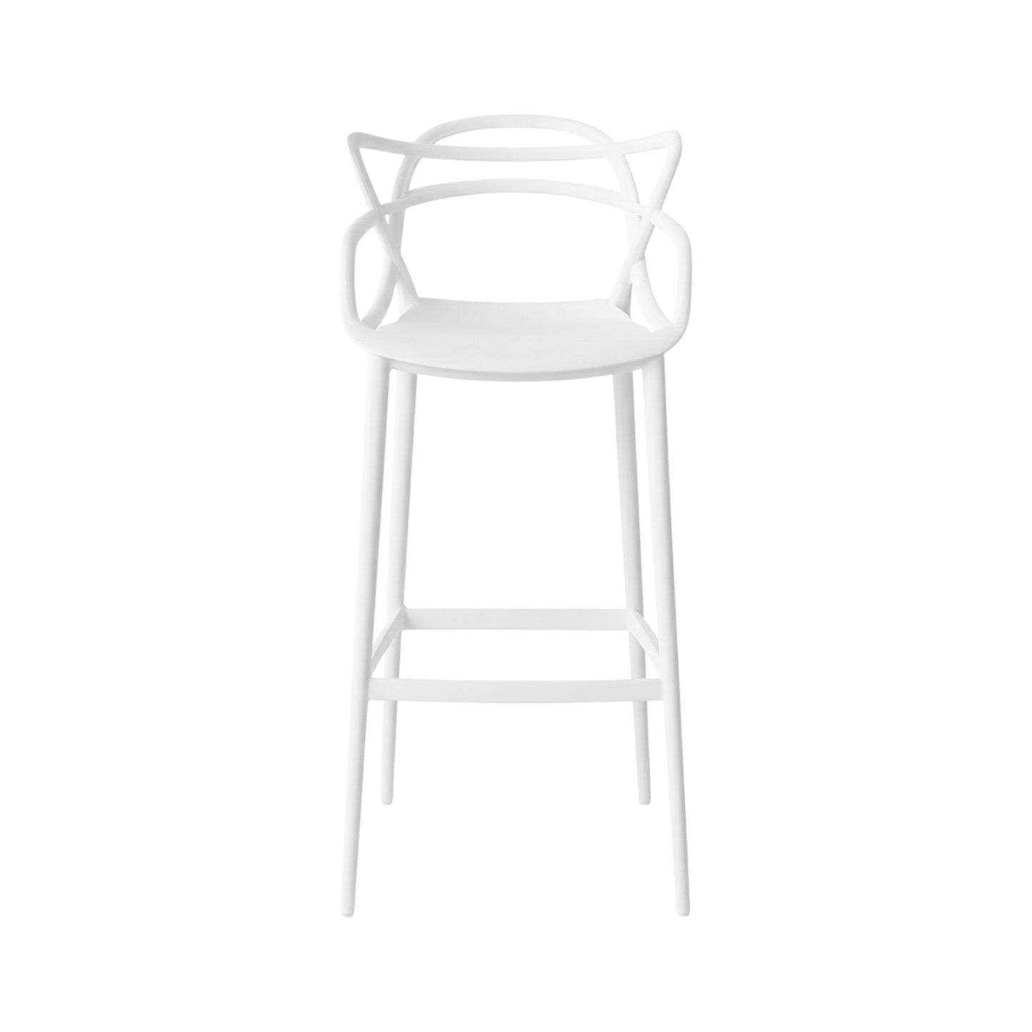 MFurn Modern Designer Bar Stool - Sleek Polypropylene Frame - Contemporary Bar Seating