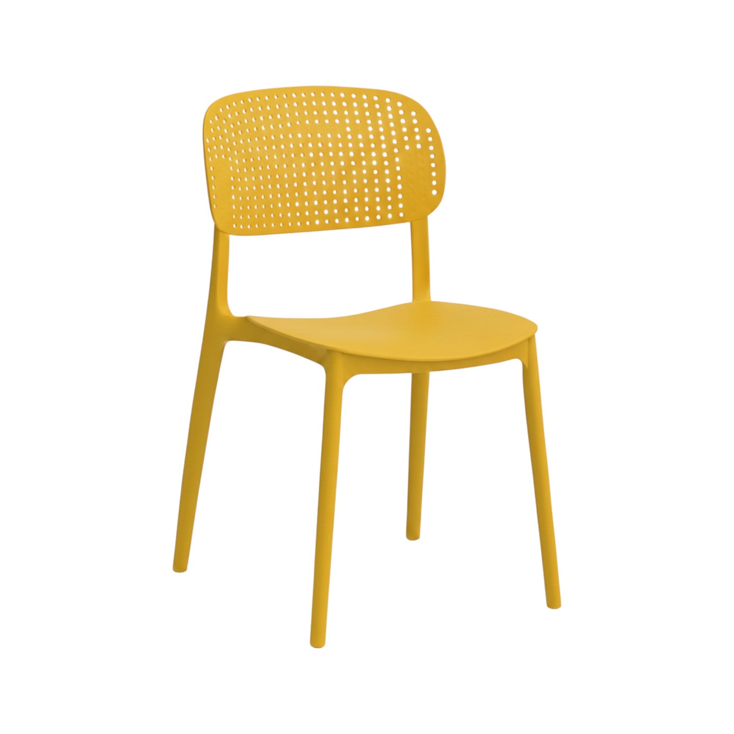 MFurn Modern Perforated-Back Dining Chair – Various Colours