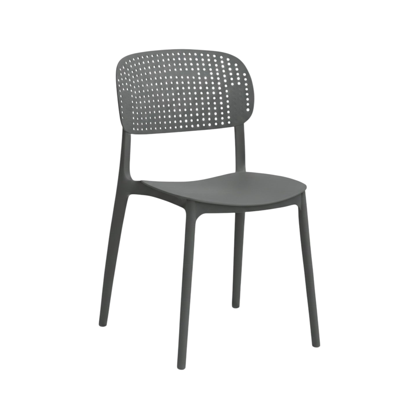 MFurn Modern Perforated-Back Dining Chair – Various Colours