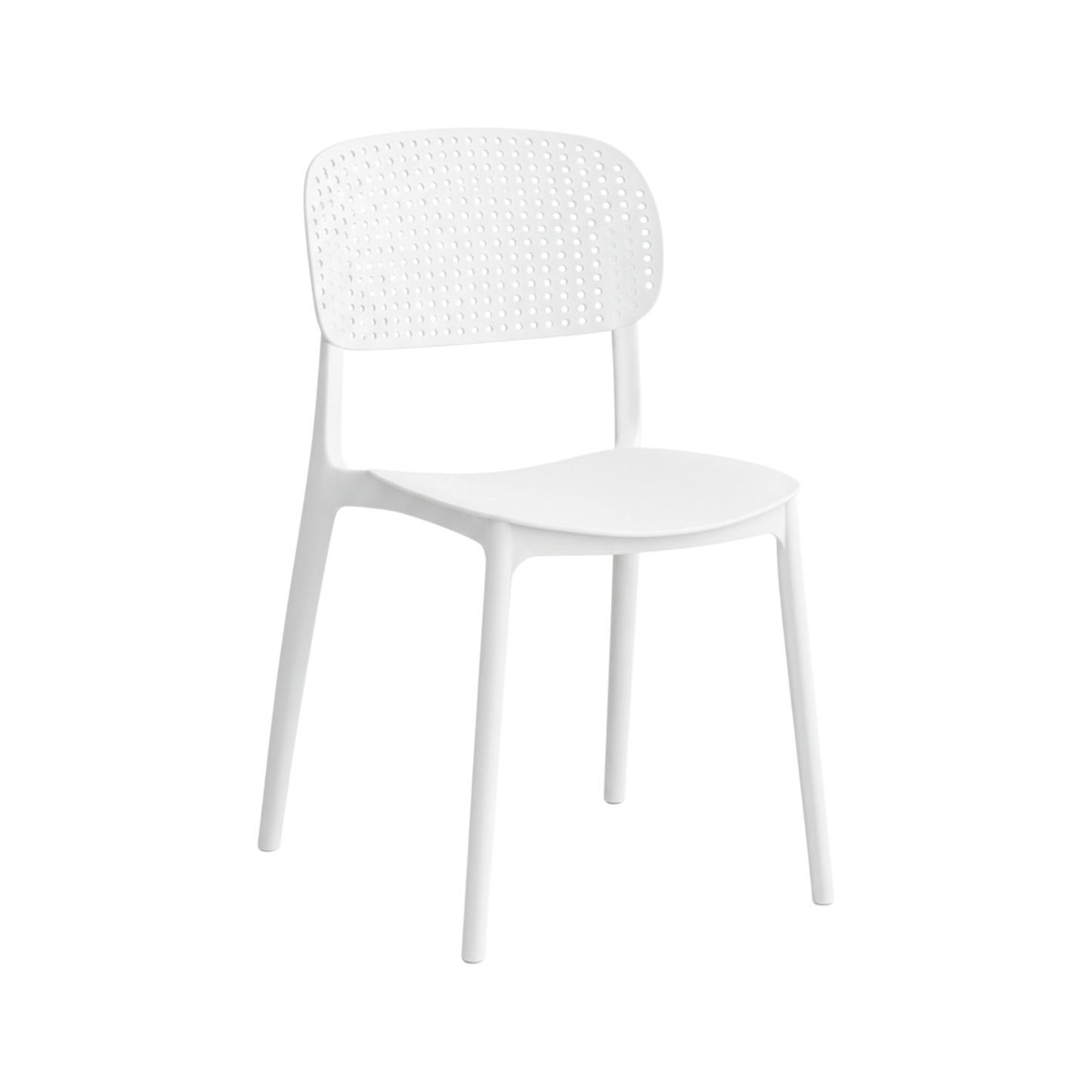 MFurn Modern Perforated-Back Dining Chair – Various Colours