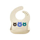 Baby Waterproof Silicone Bib with Crumb Catcher – Cute Bear Design