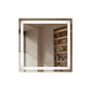 MHome 80 × 80 cm Frameless LED Bathroom Mirror with Lights