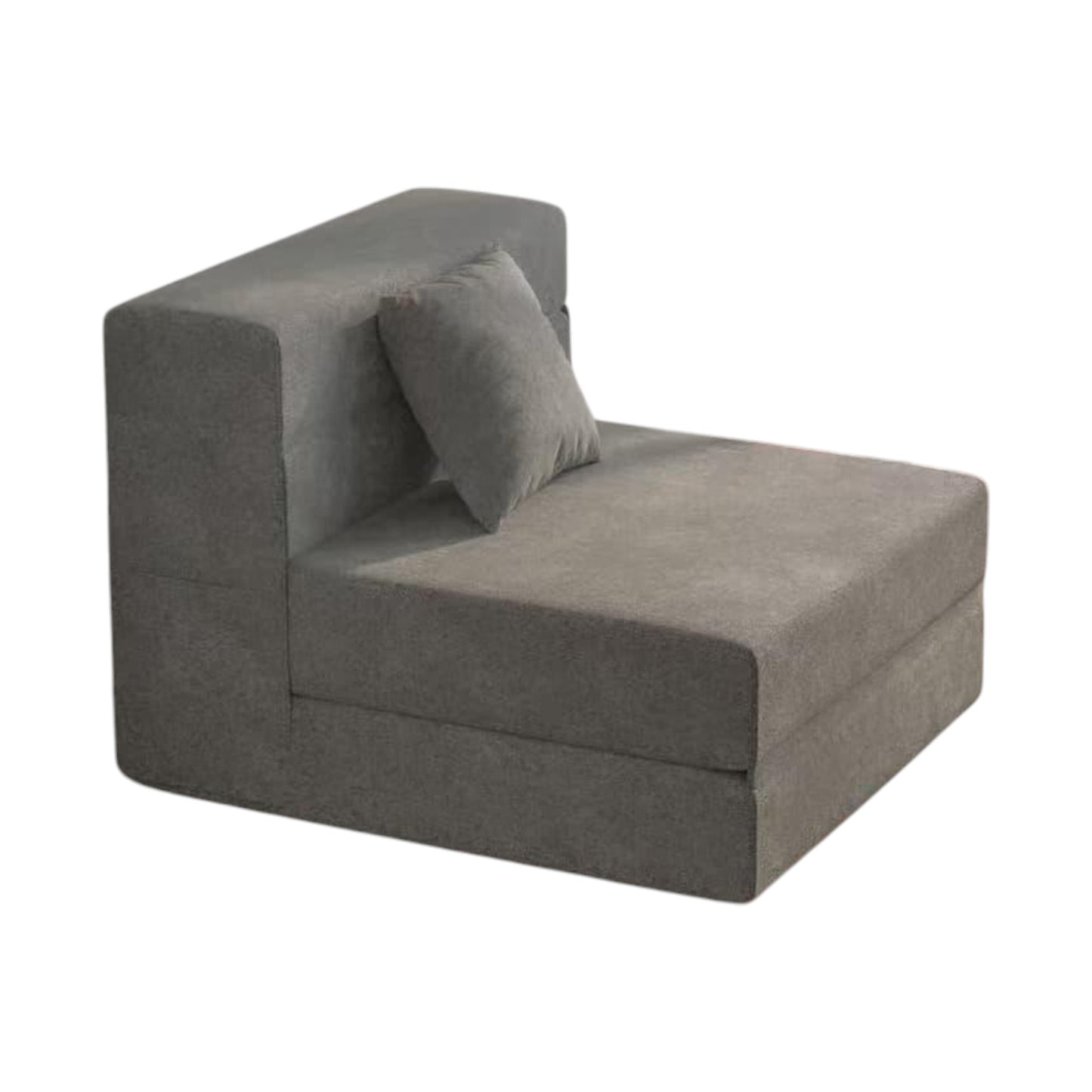 MFurn Folding Vacuum-Compressed Sofa Bed – Convertible Sleeper Chair with Pillow, Linen Fabric