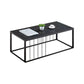 MFurn Sintered Stone Top Coffee Table – Rectangular Modern Living Room Table