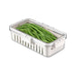 MHome Food Storage Container with Drain Basket – Refrigerator Produce Saver