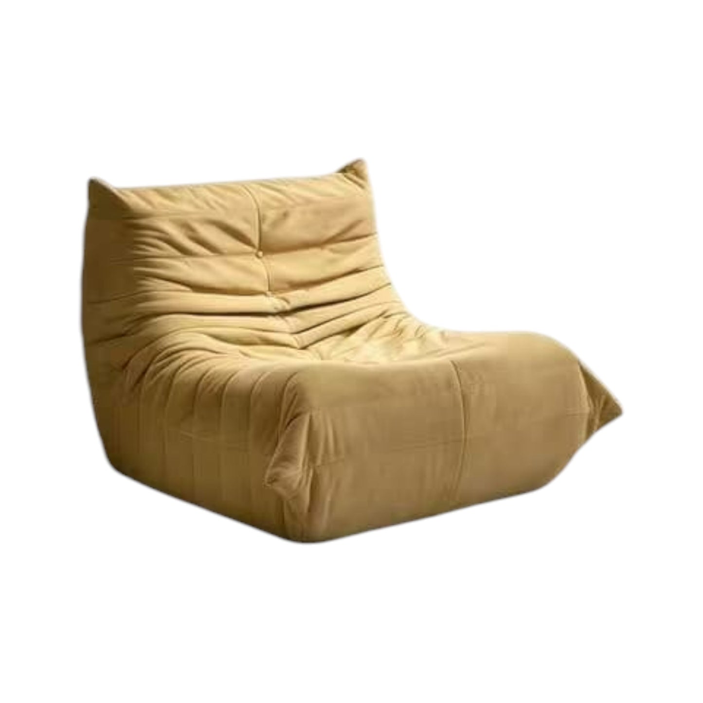 MFurn Adult Vacuum-compressed Bean Bag Chair – Teddy Fabric Memory Foam Lazy Sofa