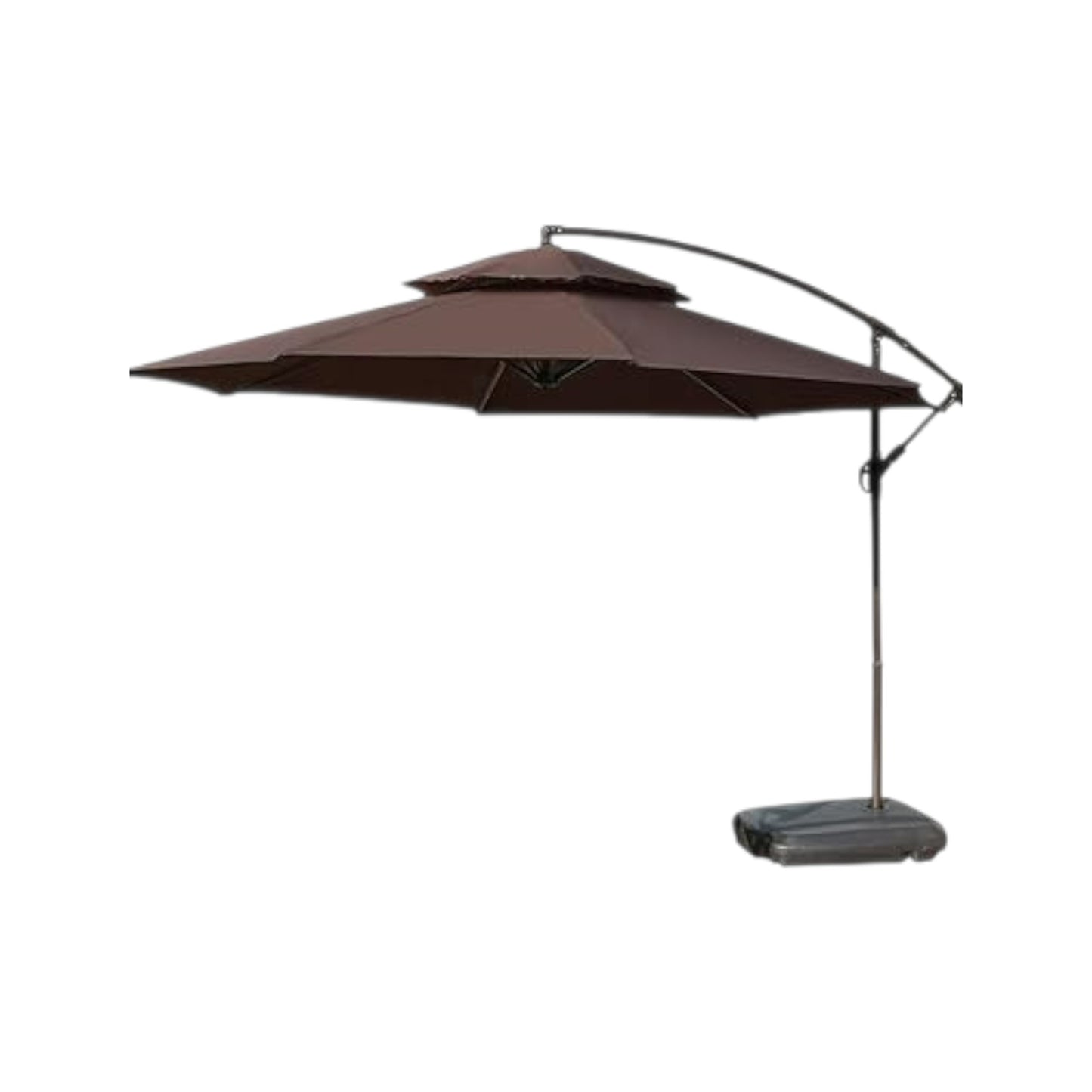 MHome Aluminium Cantilever Patio Umbrella With Base 3M– Outdoor Shade