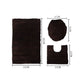 MHome 3-Piece Bathroom Rug Set | Ultra Soft Non-Slip Bath Mats with Toilet Mat & Lid Cover