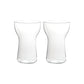 MHome Set of 2 Iced Coffee Glasses – 400ml Clear Drinking Glasses