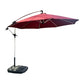 MHome Aluminium Cantilever Patio Umbrella With Base 3M– Outdoor Shade