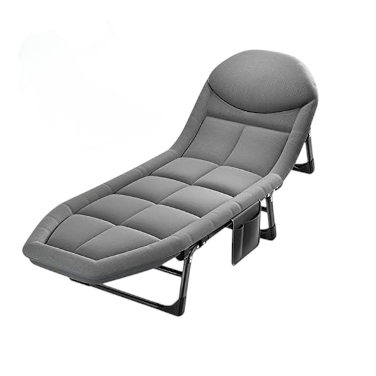 MFurn Comfy Deluxe Recliner Bed/Portable Lounger Chair With Padded Cushion-Various Colours