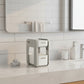 MHome Clean 2-Tier White Bathroom Organizer Shelf – Space-Saving Storage Rack
