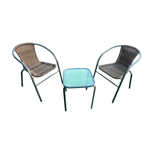 MFurn Avenida All-Weather Outdoor Rattan Bistro Set – 3 Piece or 5Piece Set