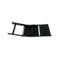 MFurn Alicia 3-Piece Black Folding Patio Bistro Set with Glass Table
