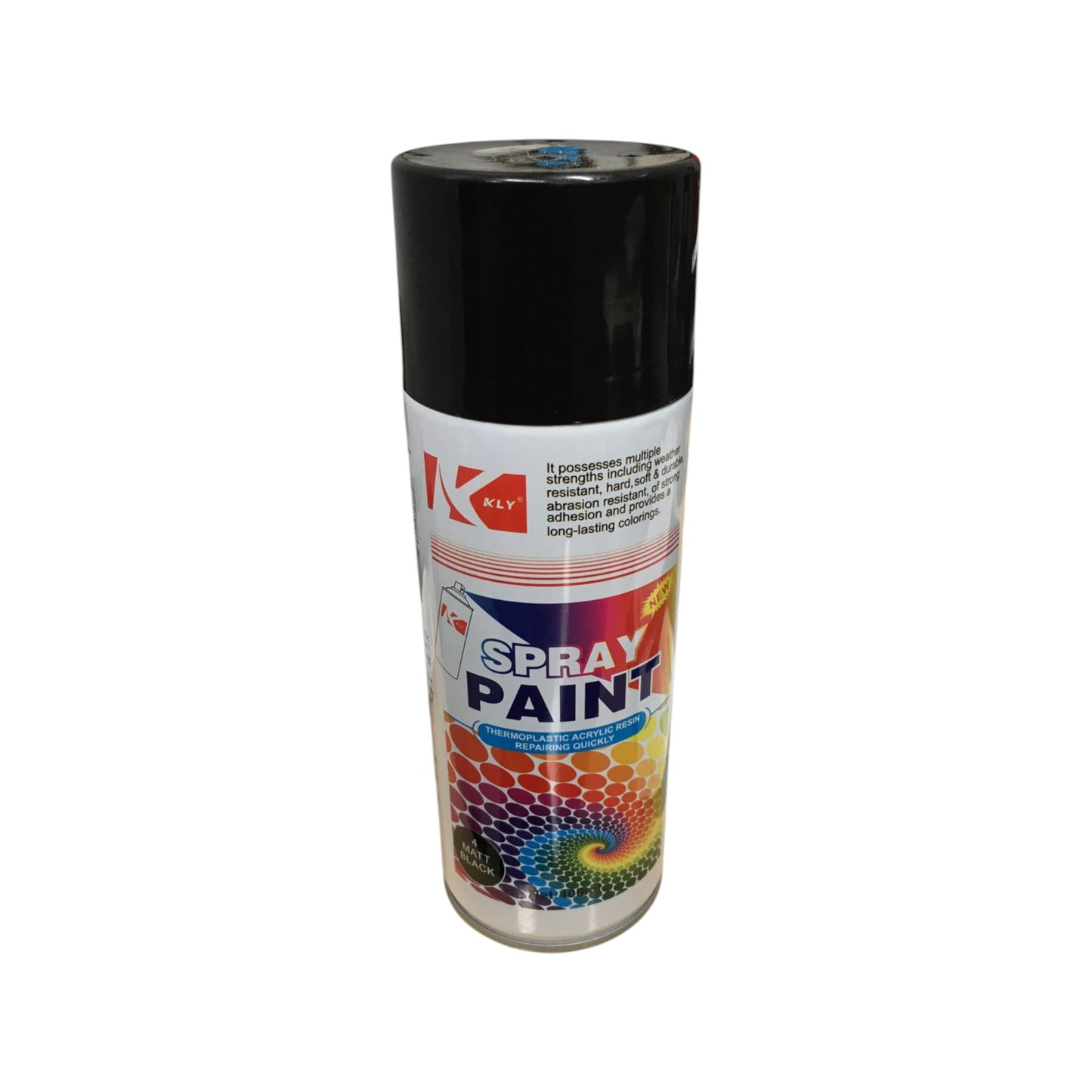 400ml Matt Black Spray Paint – Multi-Surface Coating