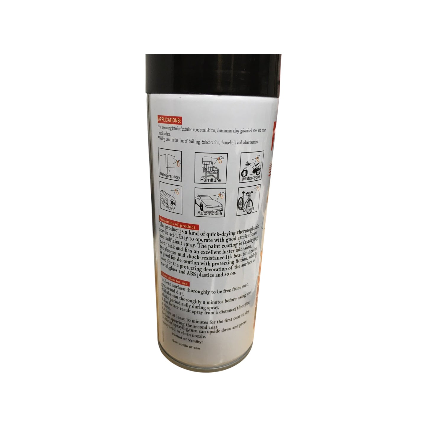 400ml Matt Black Spray Paint – Multi-Surface Coating