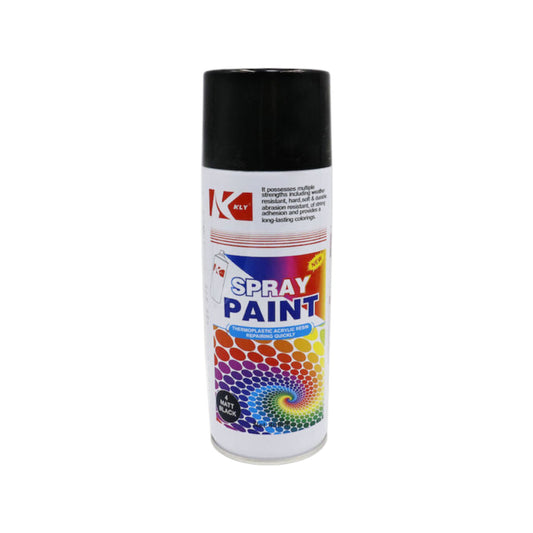 400ml Matt Black Spray Paint – Multi-Surface Coating