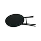 MFurn Alicia 3-Piece Black Folding Patio Bistro Set with Glass Table