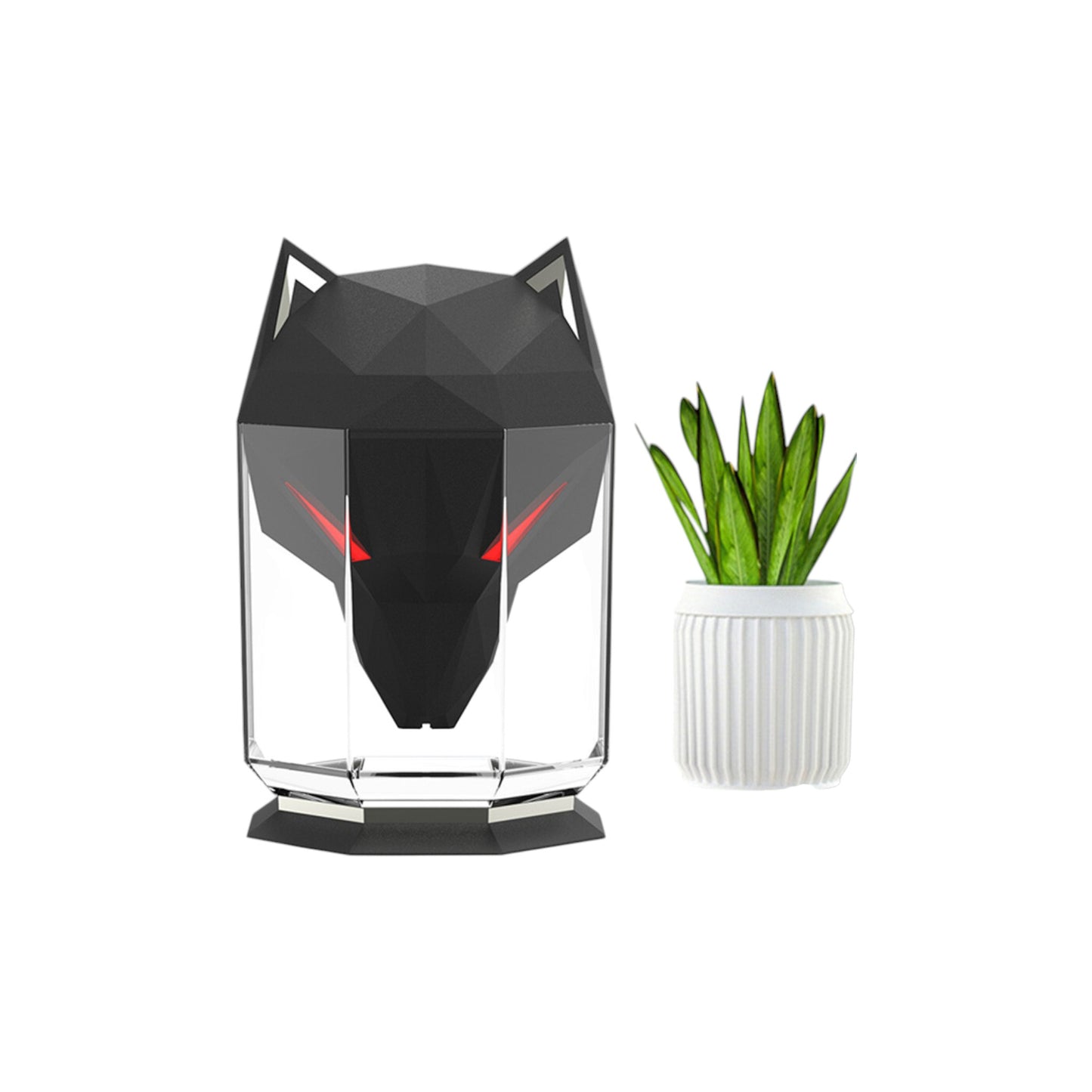 Mystic Wolf LED Humidifier – Cool Mist USB Aroma Diffuser Lamp