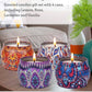 MHome Scented Candles Gift Set 12pc Pack Scented Candles Aromatherapy Candle Gifts fo Mom 100% Natural Soy Wax Portable Candles Gifts for Women for Mother's Day Gifts
