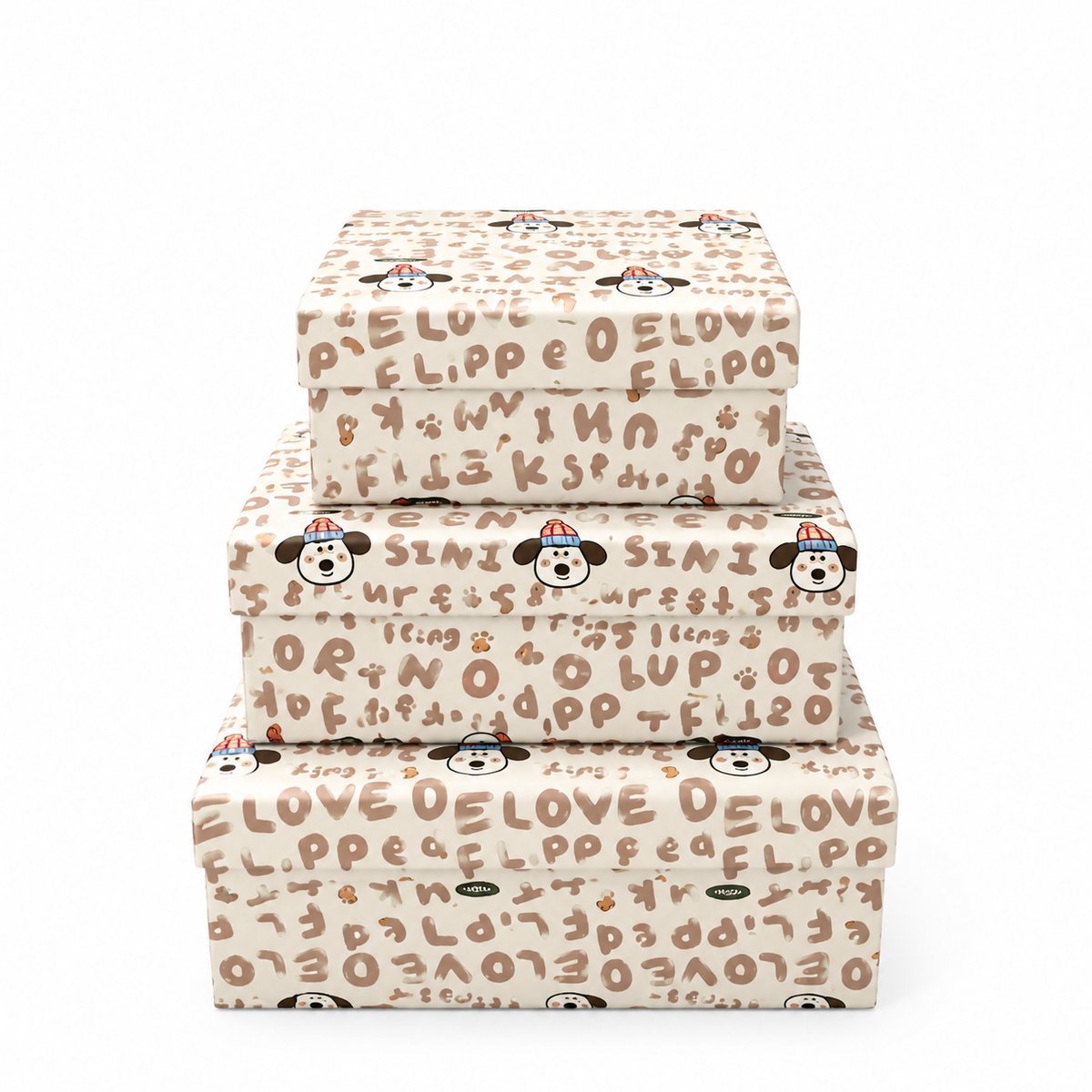 3-Piece Gift Box Set - Nesting Gift Boxes with Lids