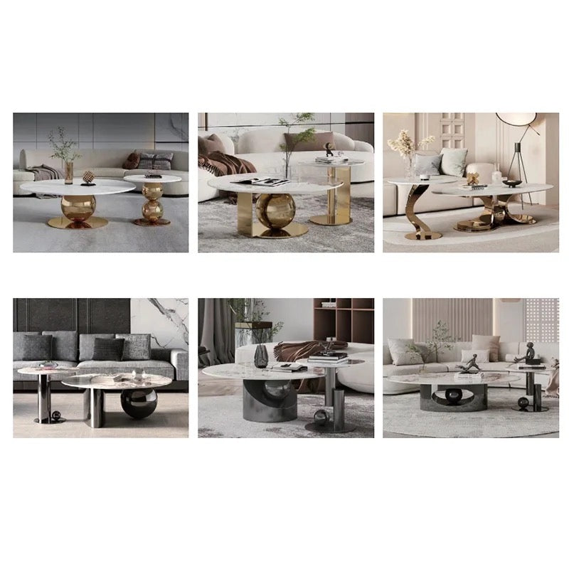 Modern Luxury Nordic Style Coffee Table Set 2pc