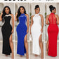 Ladies Maxi Evening Dress with Stones and Rhinestones-Various Options