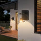 MTech Outdoor Solar Wall Lamp IP65 Twilight Sensor 2700K - 2pc Pack