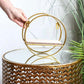 MHome Gold Wall Hanging Storage and Display Decorative Shelf 3pc Set