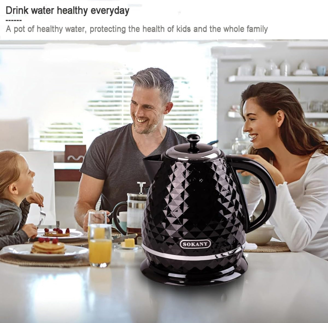 Sokany Electric Kettle 1.7L