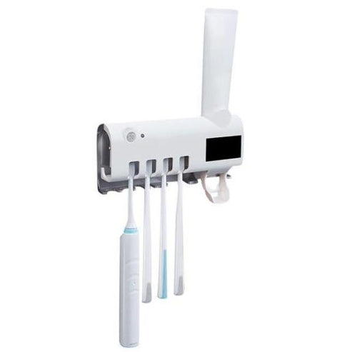 Uv Toothbrush Sanitizing Device Toothbrush Holder Toothpaste Dispenser