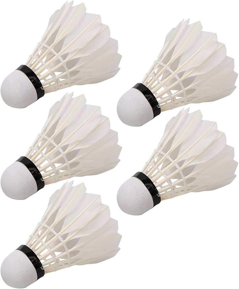 MSPORTZ 3 PCS Feather Shuttlecock – Durable Badminton Birdies for Indoor & Outdoor Play