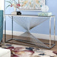 Glass Console Table Stainless Steel Frame