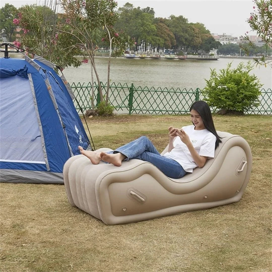 MHome Sensual Curv Inflatable Multifunctional Love Seat Sofa