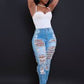 Ladies Ripped Skinny Jeans