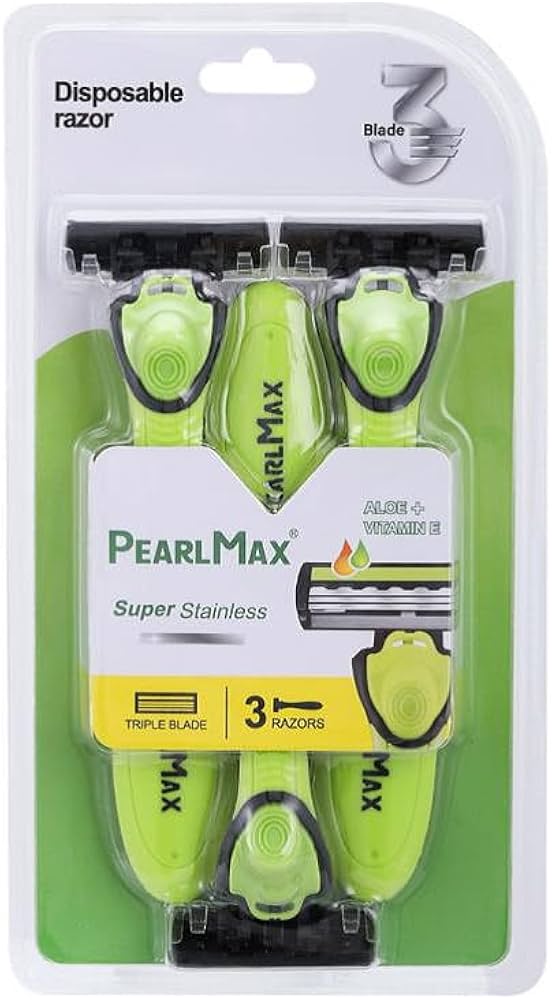 PearlMax SuperStainless 3 Pack Razors