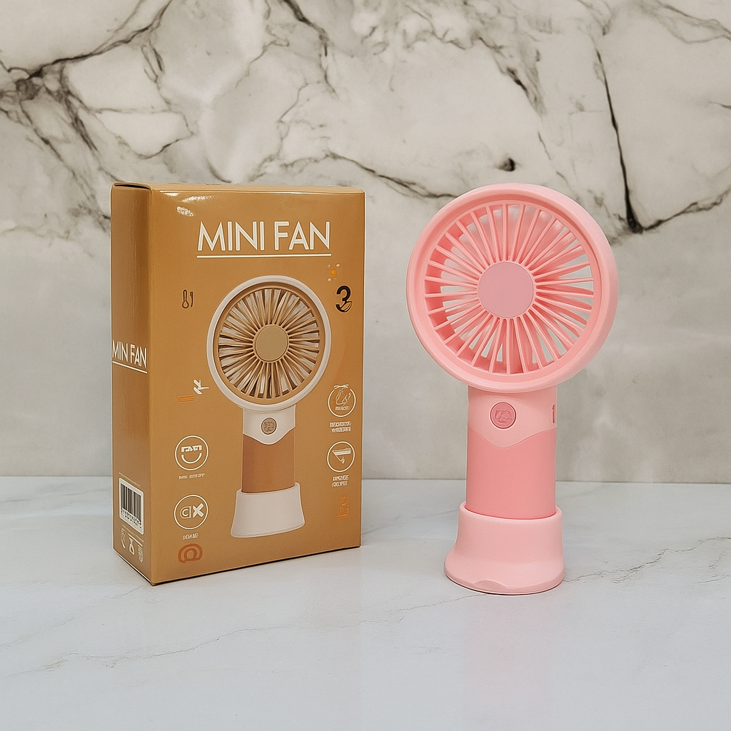CandyBreeze™ Mini Fan – Rechargeable 3-Speed Portable