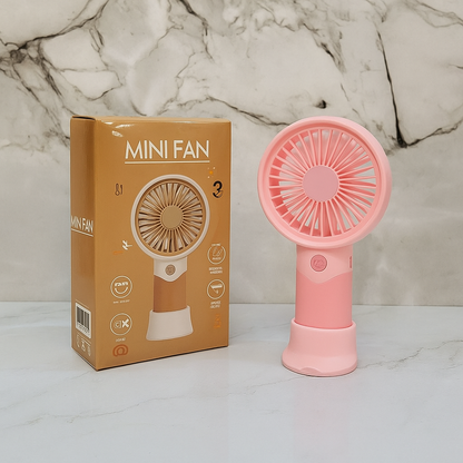 CandyBreeze™ Mini Fan – Rechargeable 3-Speed Portable