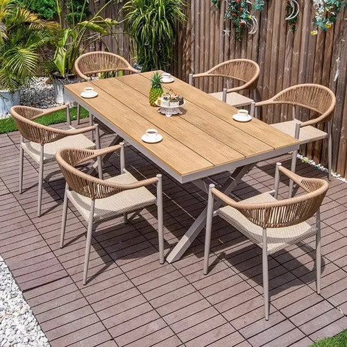 MFURN Glodean Stylish Outdoor Dining 7pc Set