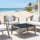 MFURN Pesci Woven Rope Style Outdoor Patio Set 4pc