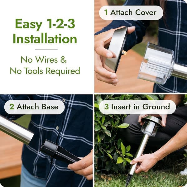 Solar Powered Garden Light White 30watt