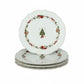 MHome Christmas Themed Dinner Plate 4pc Set