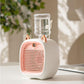Mini Portable AC Unit with Water Bottle, Hot Summer Mini Rechargeable Evaporative Air Cooler In, 3 Speed USB Personal Air Conditioning Fan and Humidifier