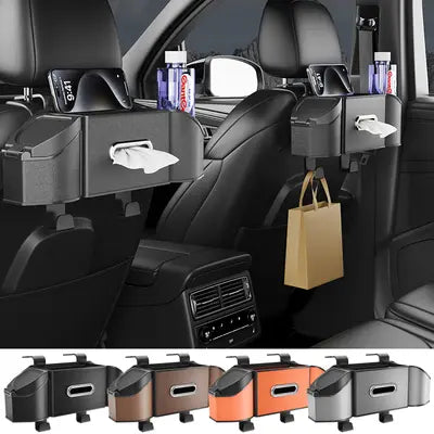 Car Multi-Functional Storage Box – Tissue Holder, Cup & Phone Organizer