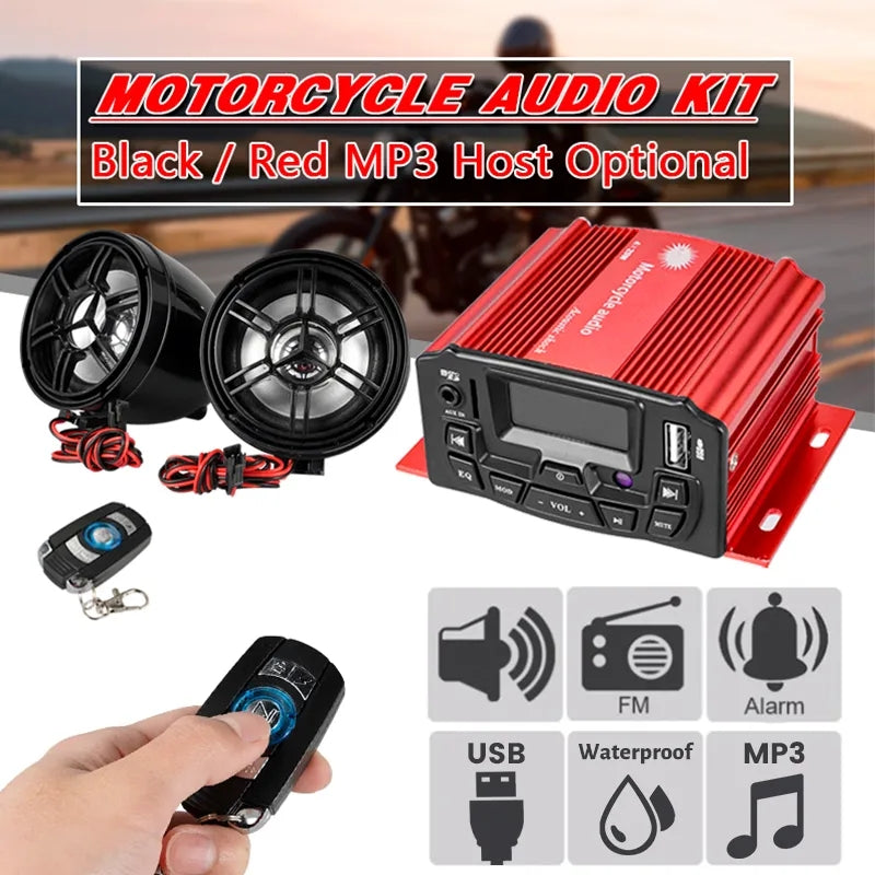 12V Audio Remote Control Motorcycle Sound System