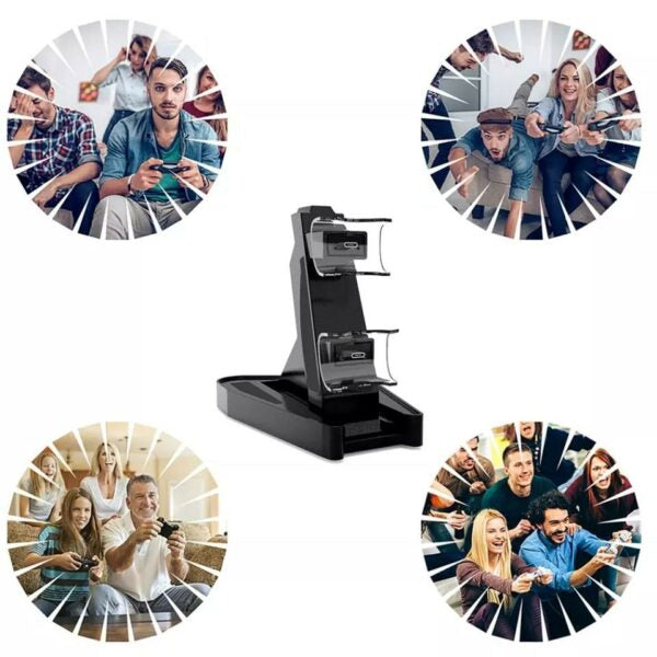 PS5 Game Controller Handle Dual Charger Dock for Sony PS5 Dual Wireless Charging Desktop Stand