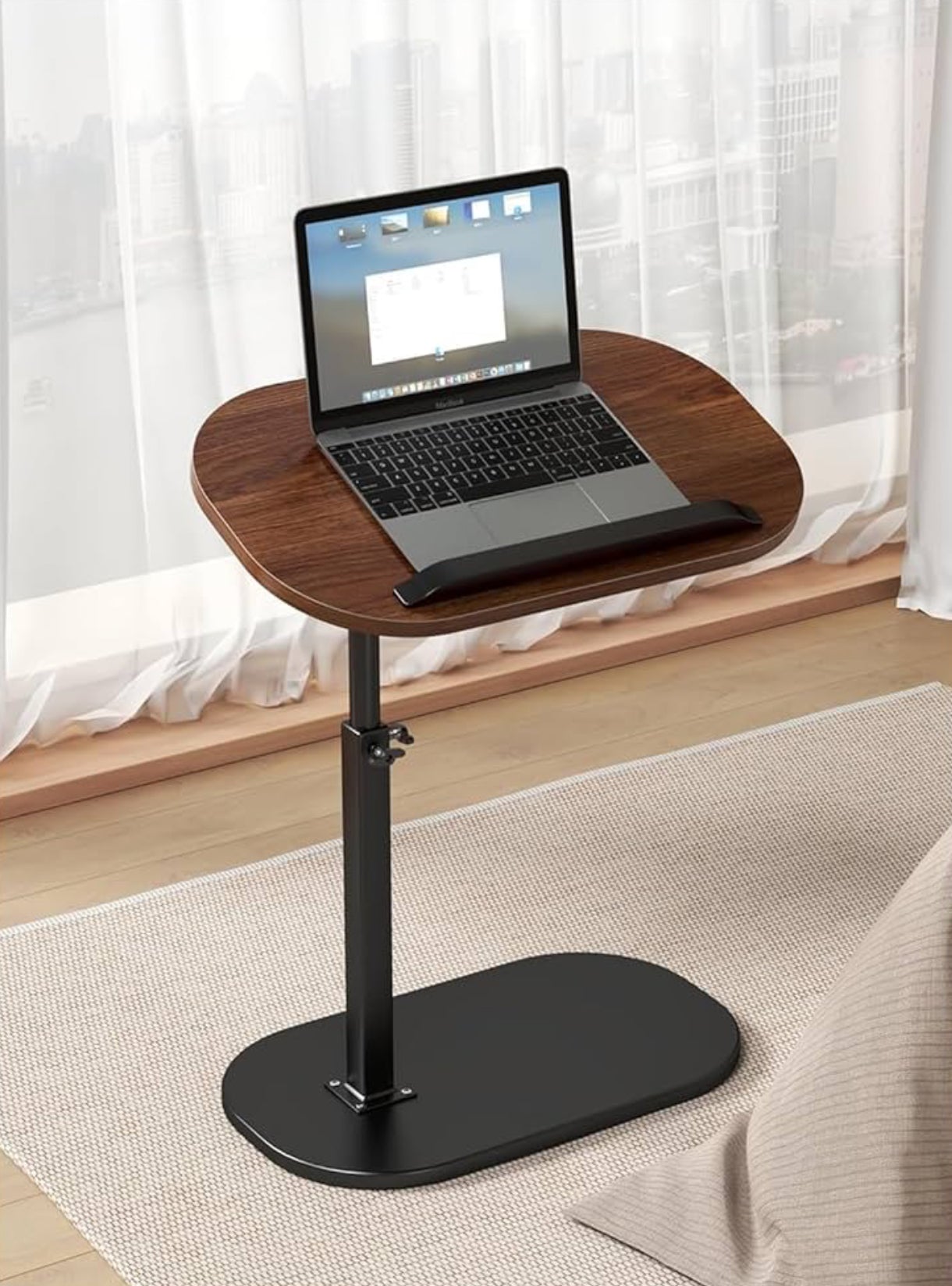 MFurn Contemporary C-Style Adjustable Table – Multi-Functional Laptop & Side Table (Various Colours)