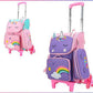 Unicorn Kids Back To School Trolly Bag-Various Colours